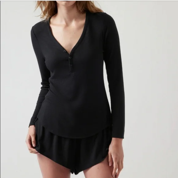 NWT Athleta Wind Down Sleep Top - Picture 1 of 5